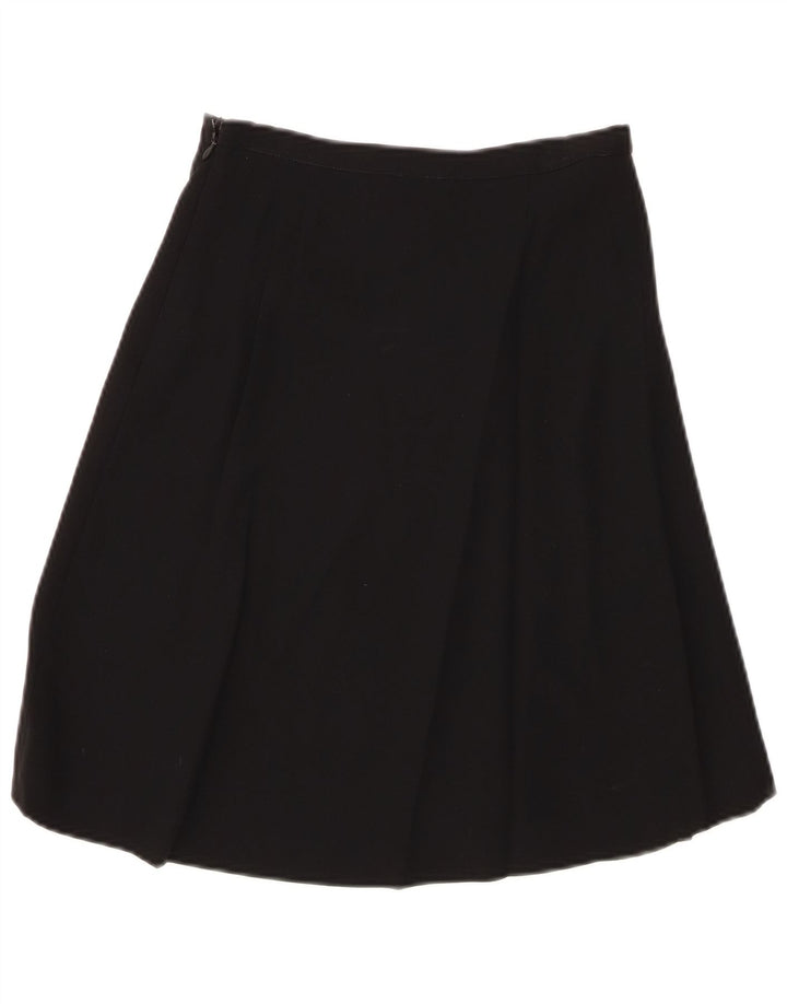 EMPORIO ARMANI Ženska suknja A-kroja visokog struka IT 40 Mala W24 Crna vunena