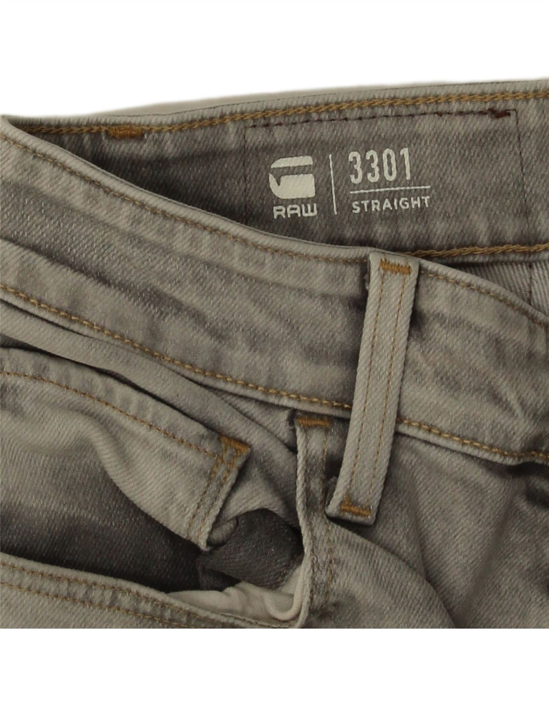 G-Star muške 3301 traper kratke hlače W32 srednje sive