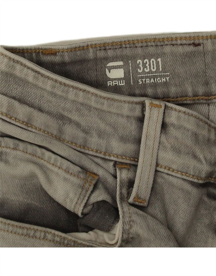 G-Star muške 3301 traper kratke hlače W32 srednje sive