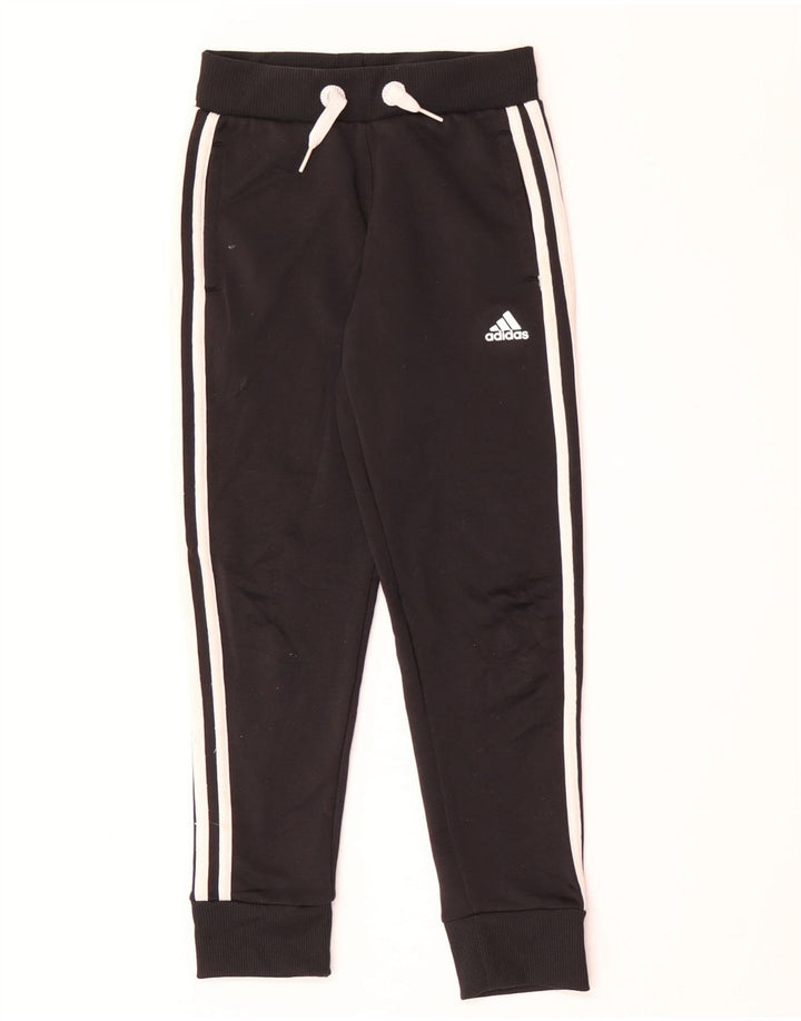 Adidas trenirka za dječake, hlače za trčanje, 7-8 godina, crni poliester