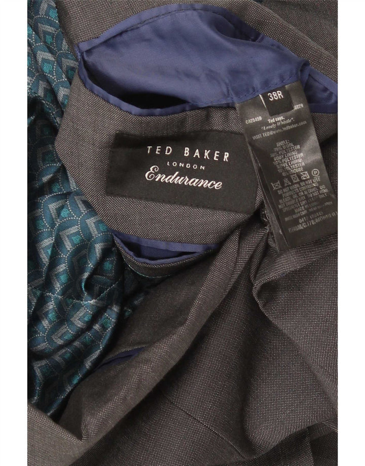 Ted Baker muška jakna s 2 gumba UK 38 srednje siva vuna