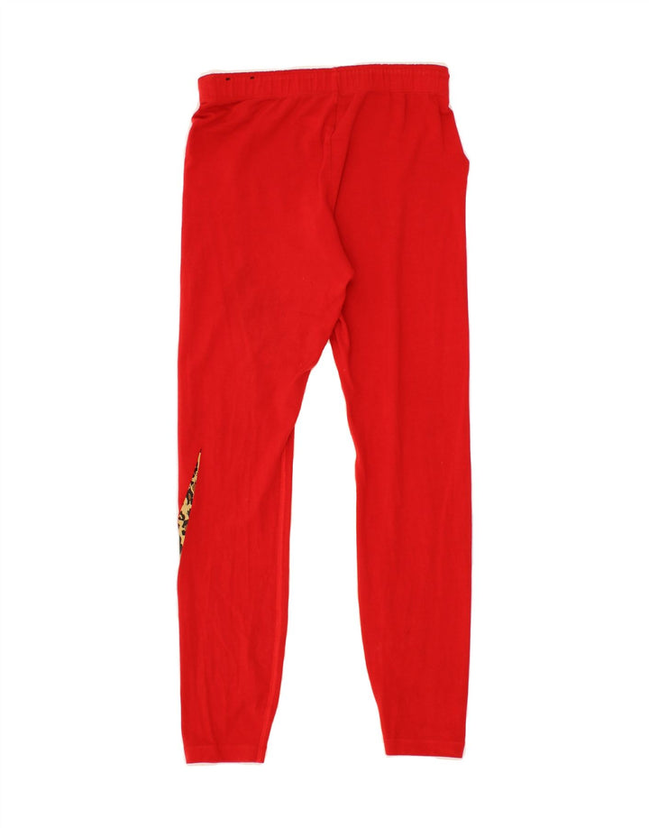 NIKE Womens Graphic Leggings UK 8 Small  Red Cotton Vintage Nike and Second-Hand Nike from Messina Hembry 