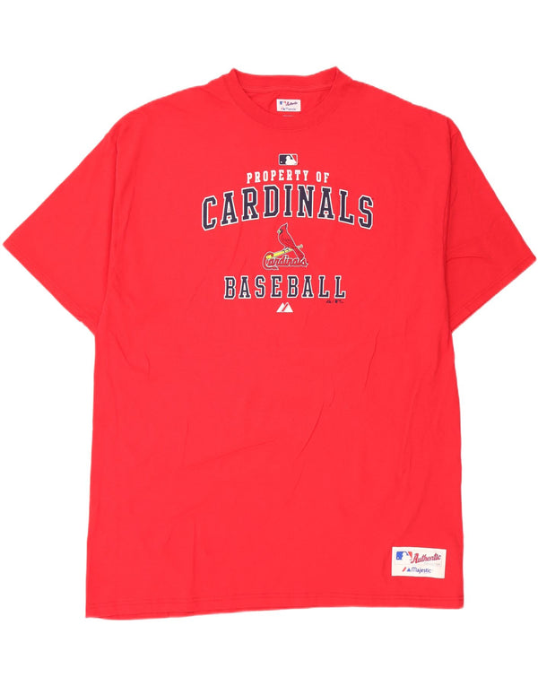 Majestic muška majica s grafičkim motivima St. Louis Cardinals 2XL crveni pamuk