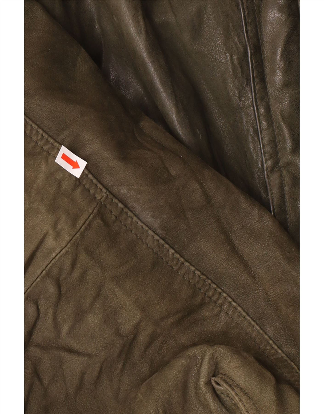 Vintage muška kožna jakna IT 52 XL kaki koža