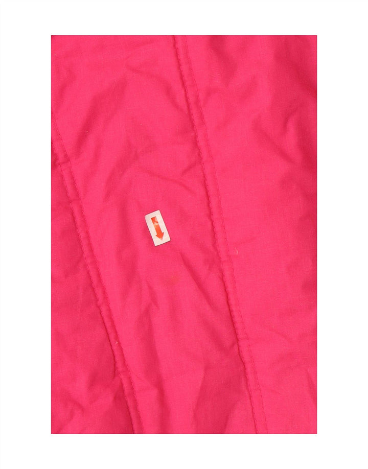 VINTAGE Womens Oversized Padded Jacket UK 18 XL Pink Polyester Vintage Vintage and Second-Hand Vintage from Messina Hembry 