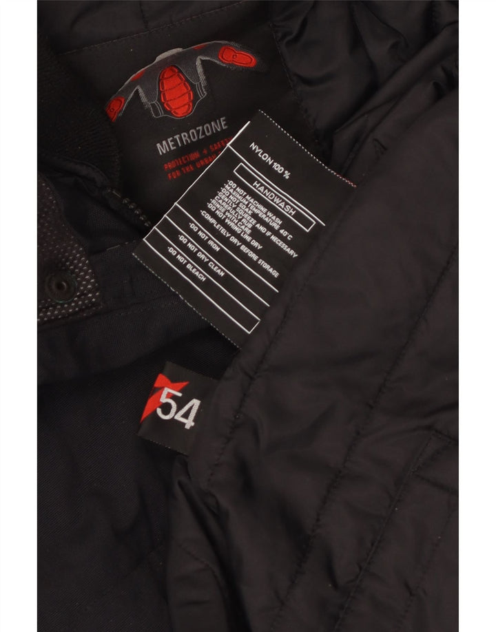 Vintage muška pomoćna jakna IT 54 2XL crni najlon