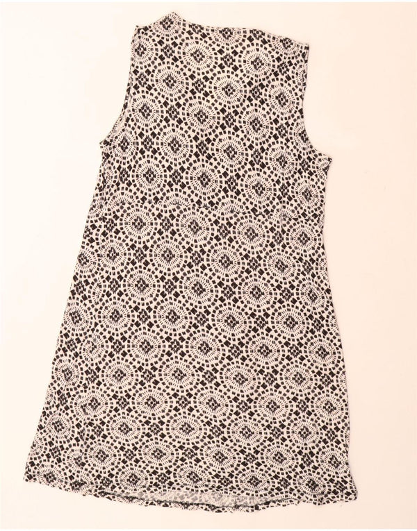 MICHAEL KORS Ženska haljina A-kroja bez rukava UK 18 XL Crna cvjetna svila