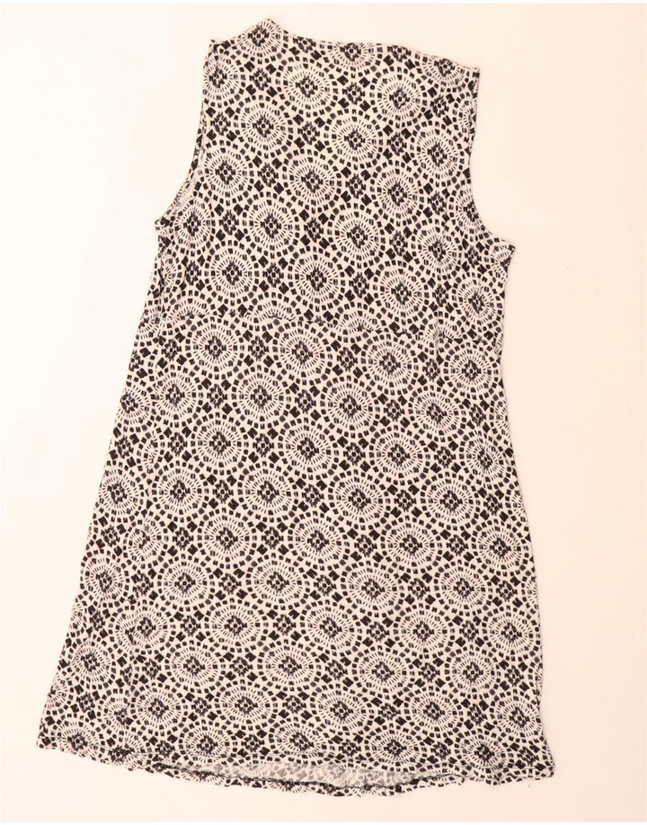 MICHAEL KORS Ženska haljina A-kroja bez rukava UK 18 XL Crna cvjetna svila