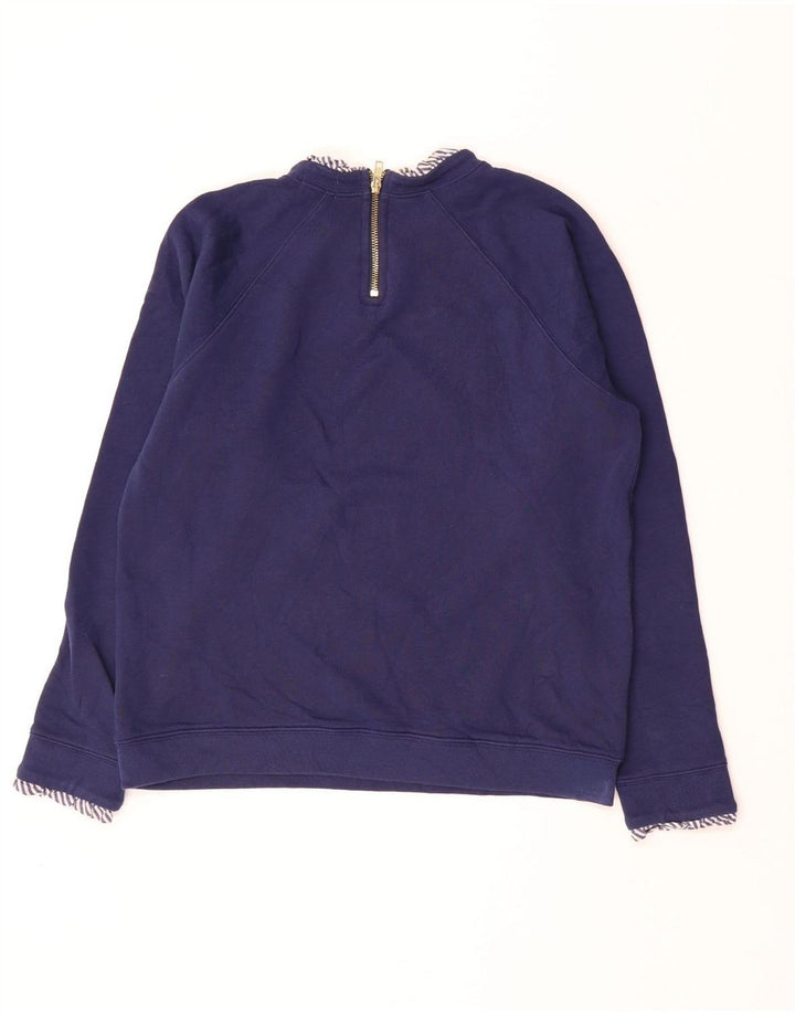 J. CREW Ženska majica s kratkim rukavima UK 14 Srednji tamnoplavi pamuk