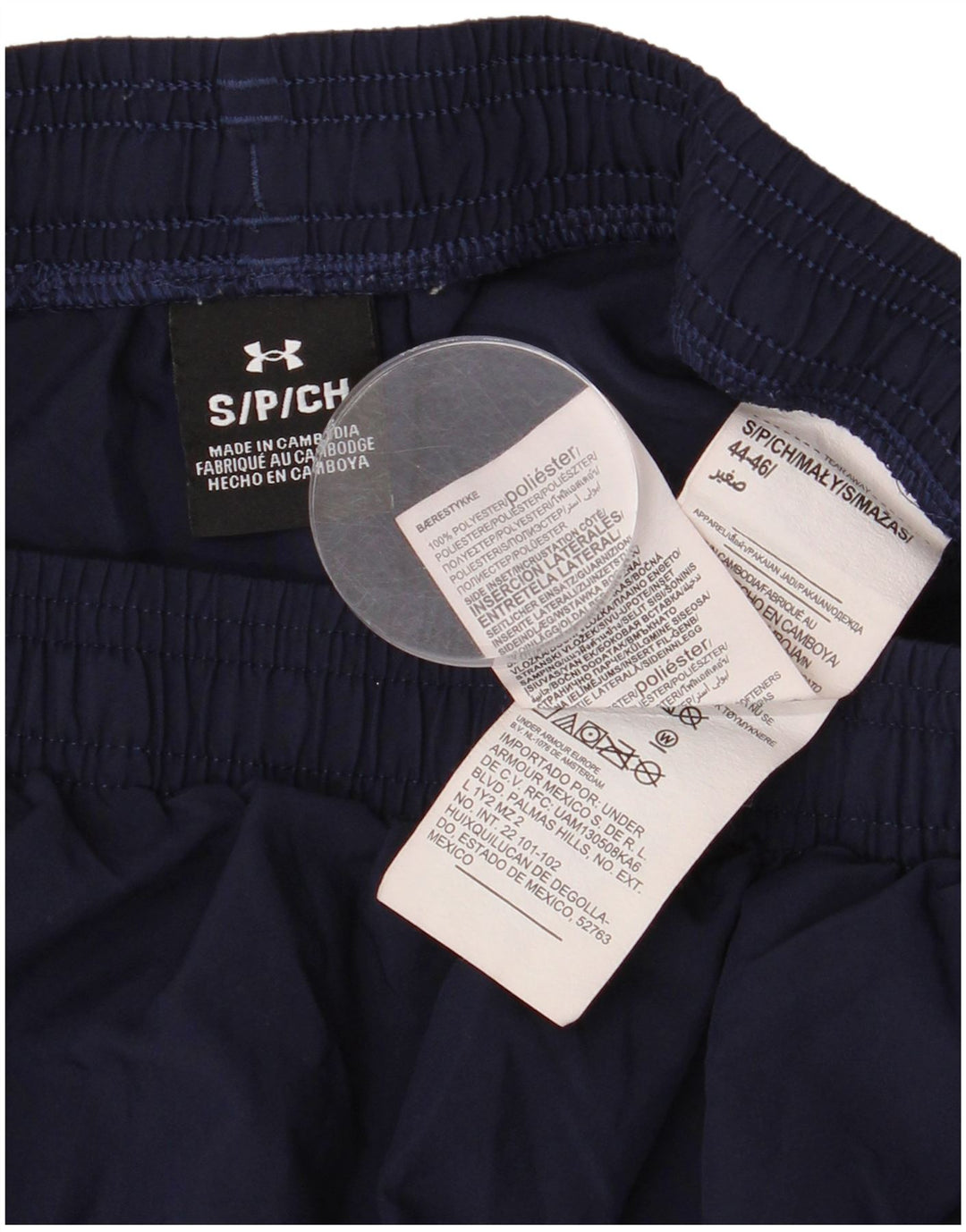 Under Armour, male sportske kratke hlače od tamnoplavog poliestera