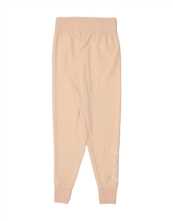 GYM KING Womens Graphic Tracksuit Trousers Joggers Large Pink Polyester Vintage Gym King and Second-Hand Gym King from Messina Hembry 