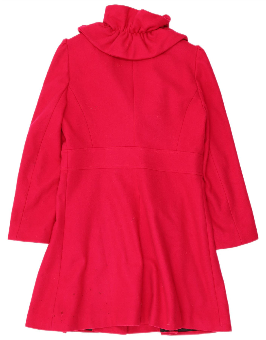 NAF NAF Womens Overcoat IT 40 Small Red Wool
