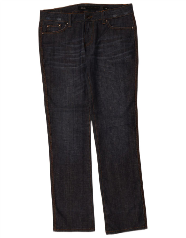 LEE ženske ravne traperice niskog struka US 12 Large W34 L33 tamnoplave