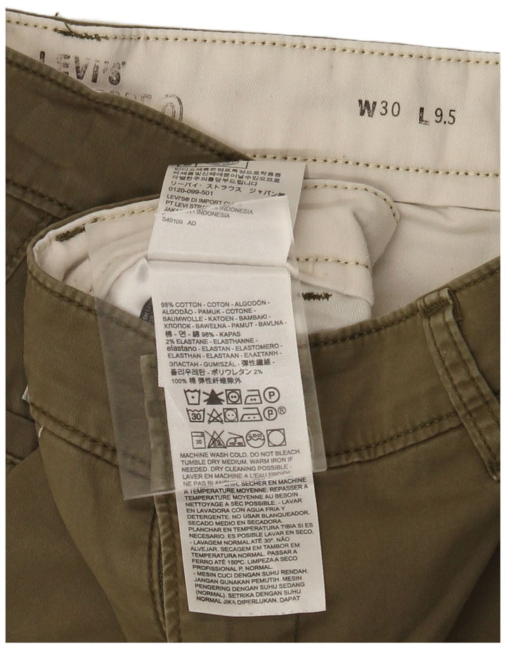 Levi's muške chino kratke hlače W30, srednji kaki pamuk
