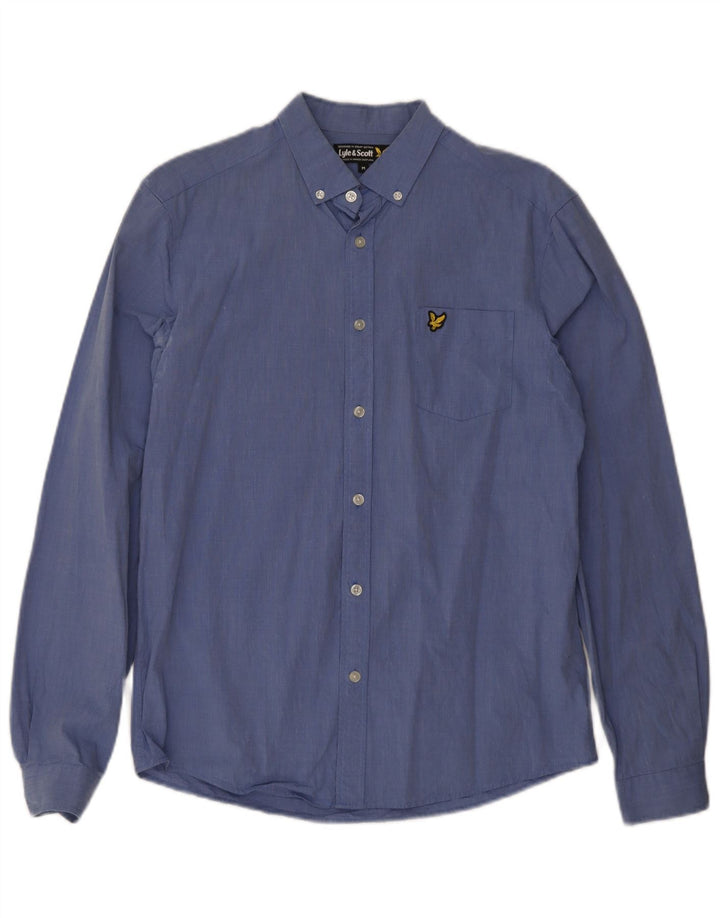 Lyle & Scott muška košulja srednje plavi pamuk