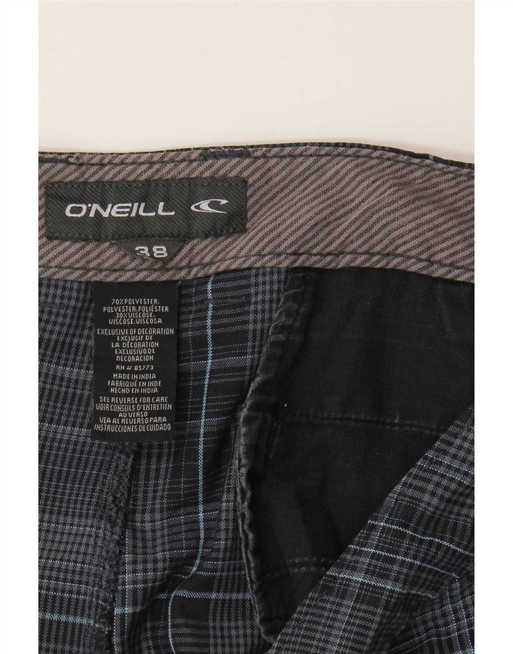 O'Neill muške chino kratke hlače W38 XL tamnoplavi karirani poliester