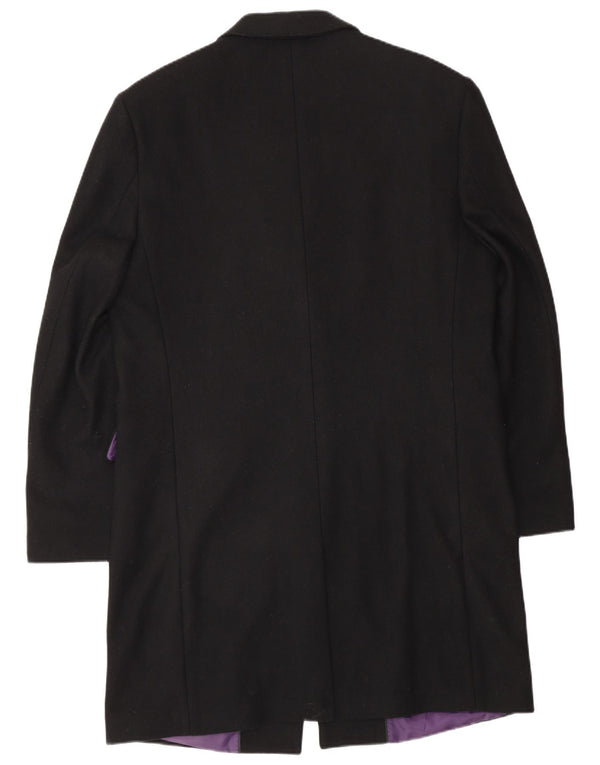 Jeff Banks Muški kaput UK 36 Mala crna vuna