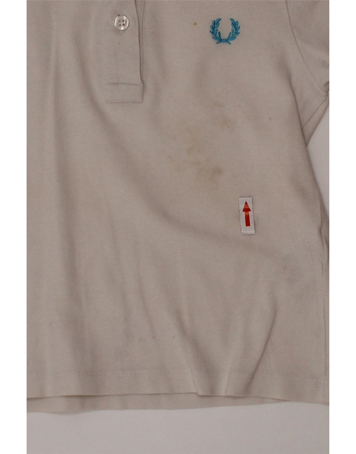 Fred Perry polo majica za dječake 3-4 godine od bijelog pamuka