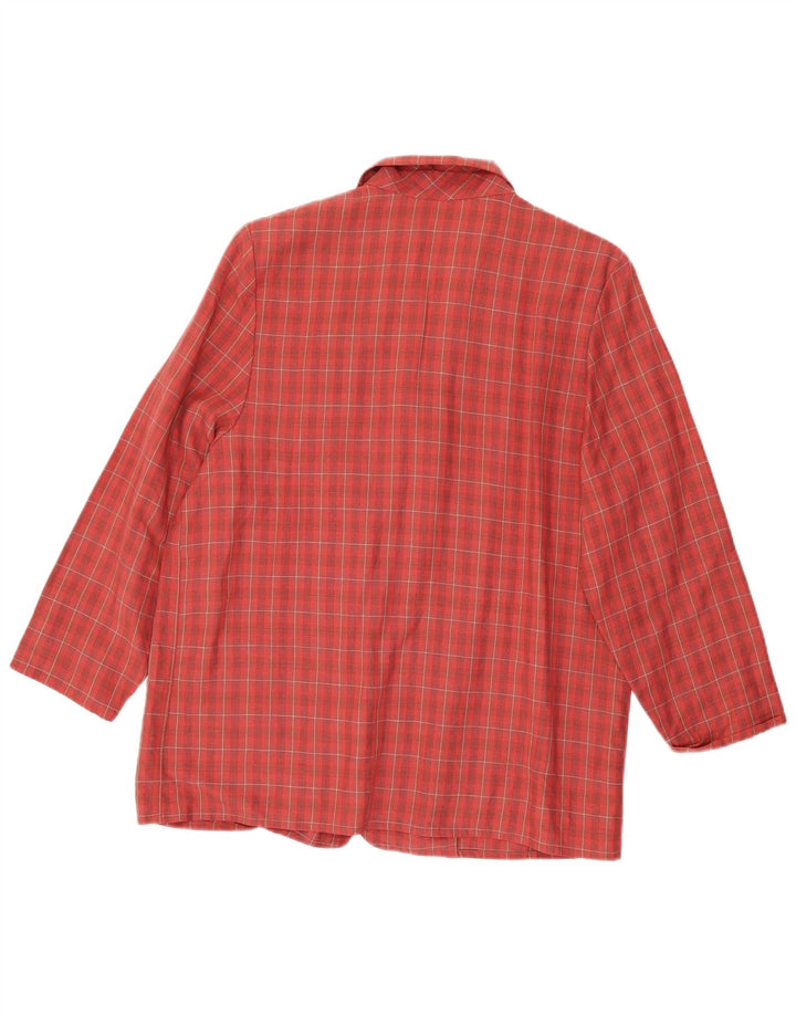MARKS & SPENCER Ženska jakna s 3/4 rukavima UK 18 XL Crveni karirani