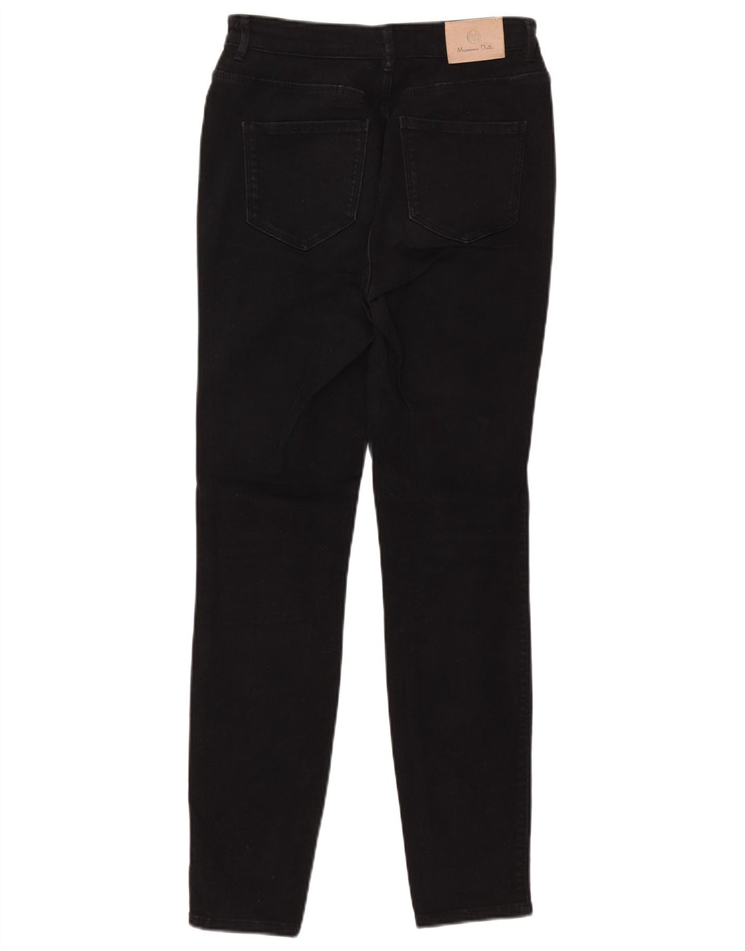 MASSIMO DUTTI Ženske uske traperice EU 36 XS W26 L28 crni pamuk