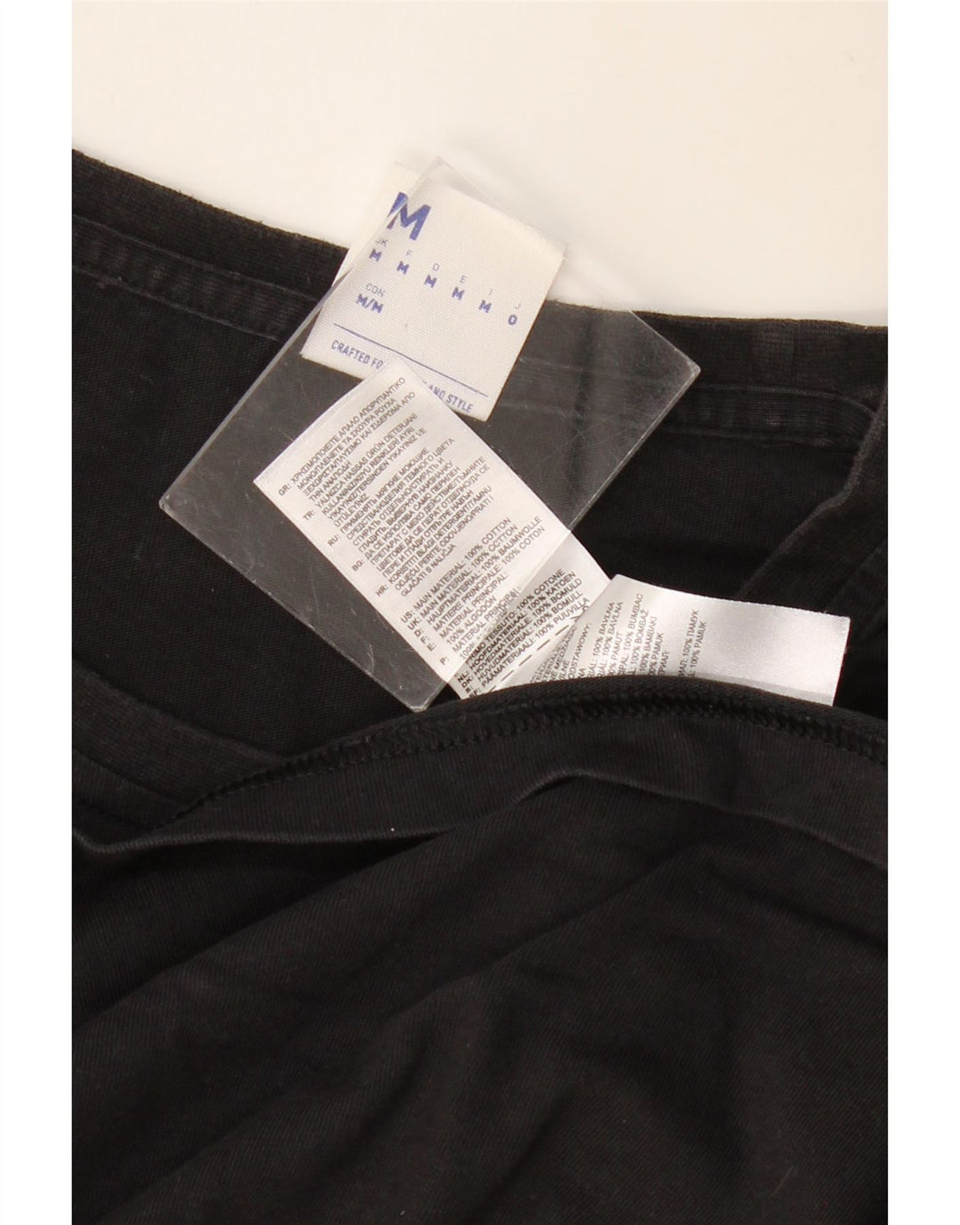 REEBOK Muška majica kratkih rukava srednje veličine crni pamuk