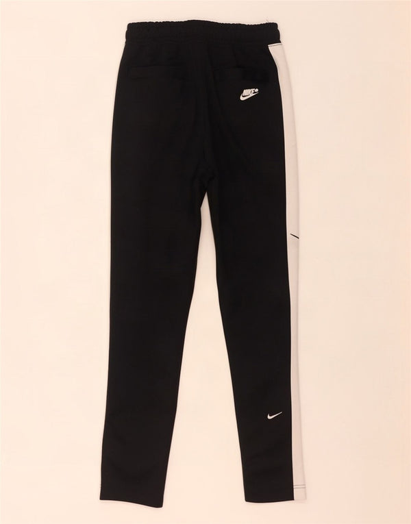 Nike muške hlače za trenirku Swoosh male crne boje od poliestera