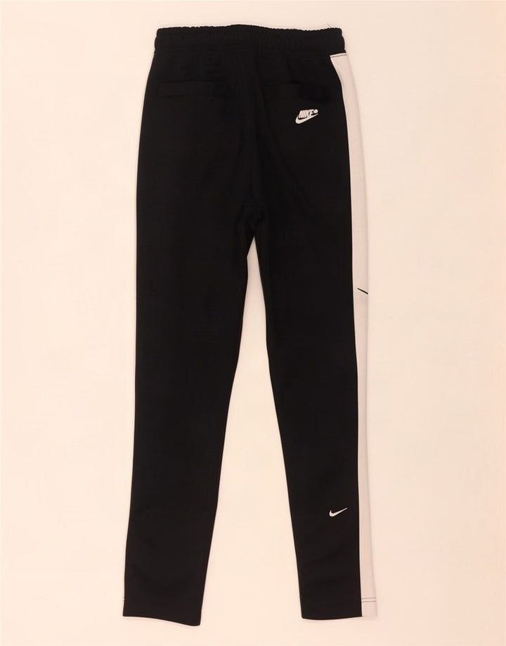 Nike muške hlače za trenirku Swoosh male crne boje od poliestera