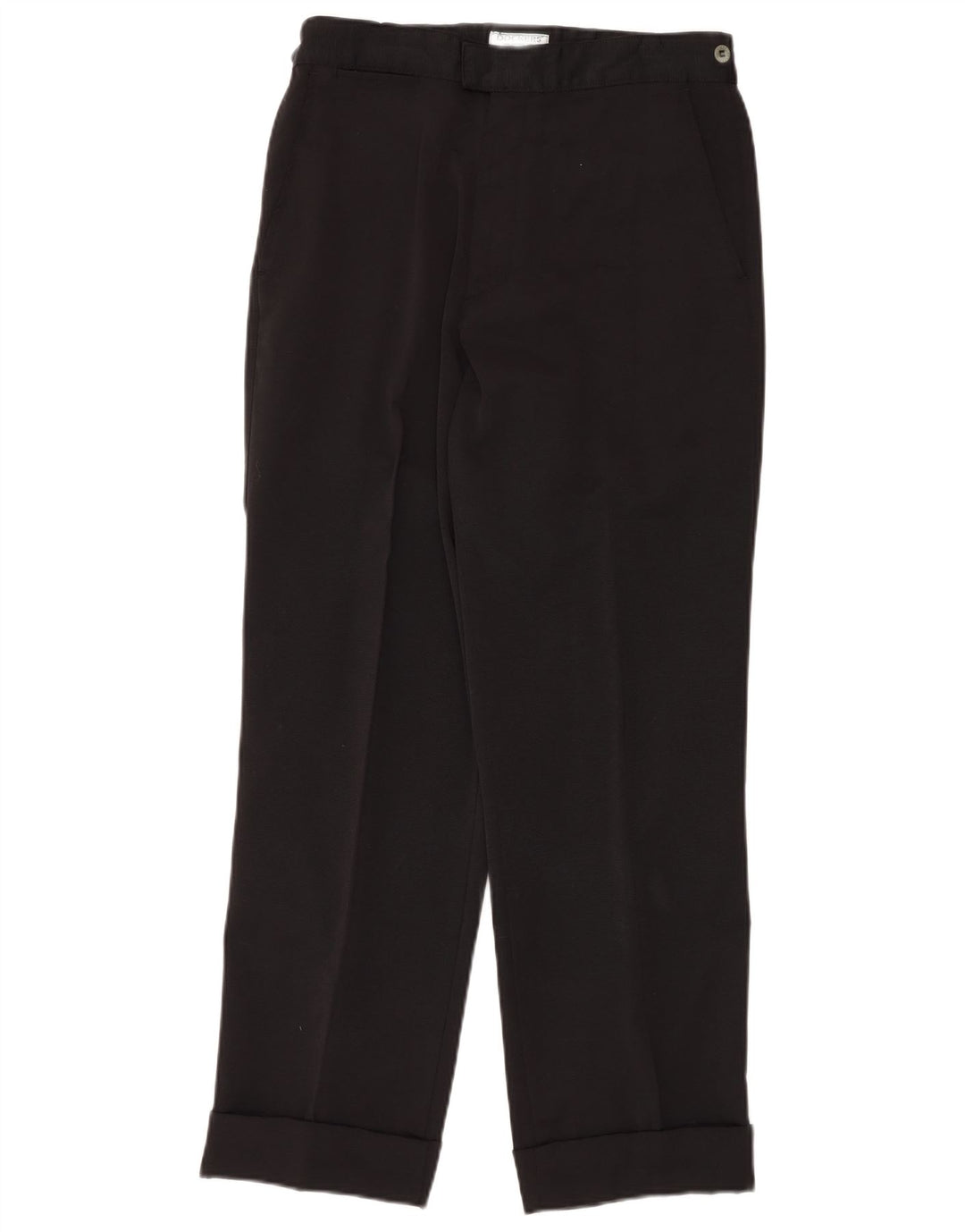 DOCKERS Muške ravne chino hlače kaki boje W33 L30 crni pamuk