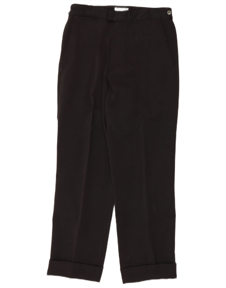 DOCKERS Muške ravne chino hlače kaki boje W33 L30 crni pamuk