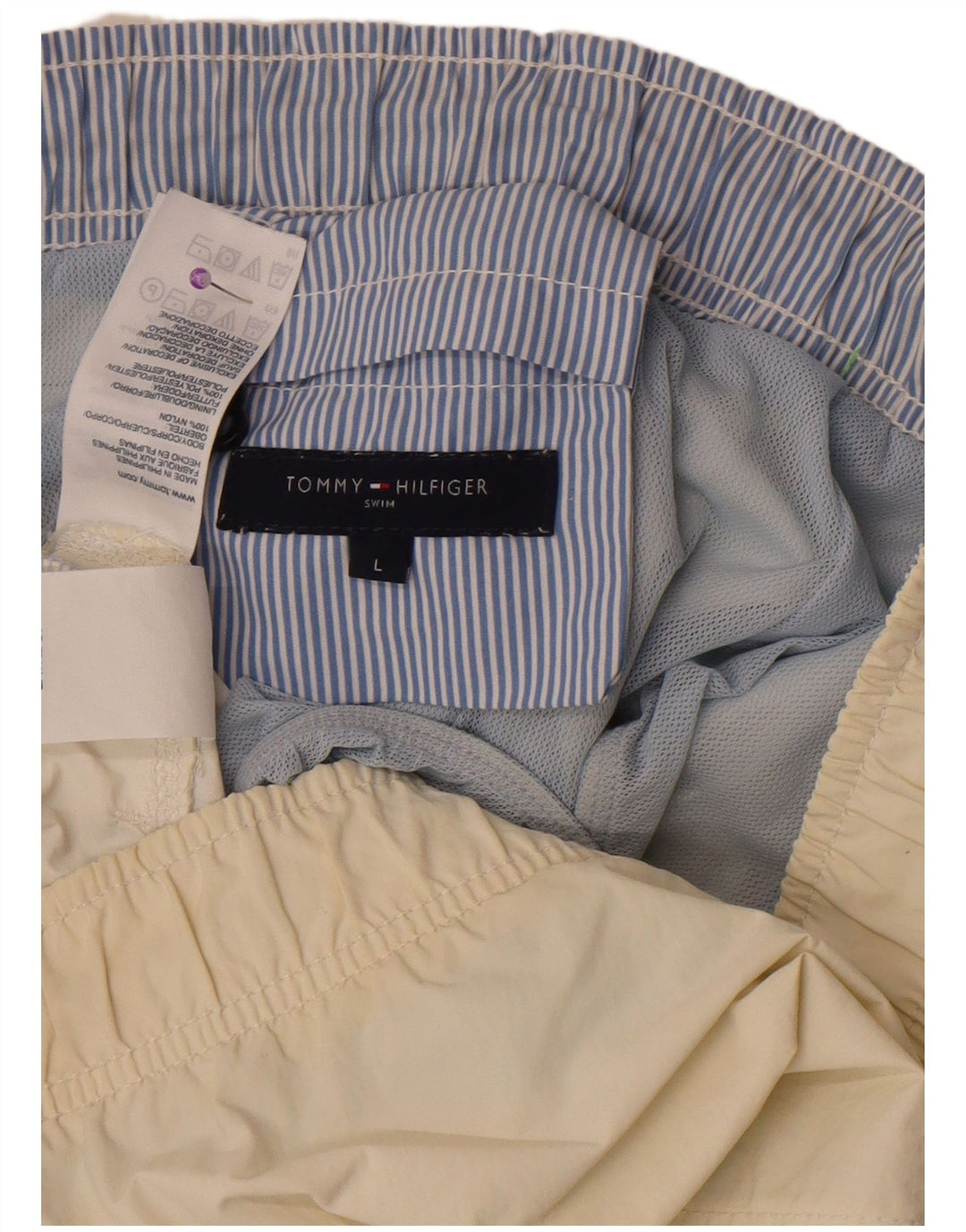 Tommy Hilfiger muške kratke hlače za kupanje, veliki poliester bijele boje