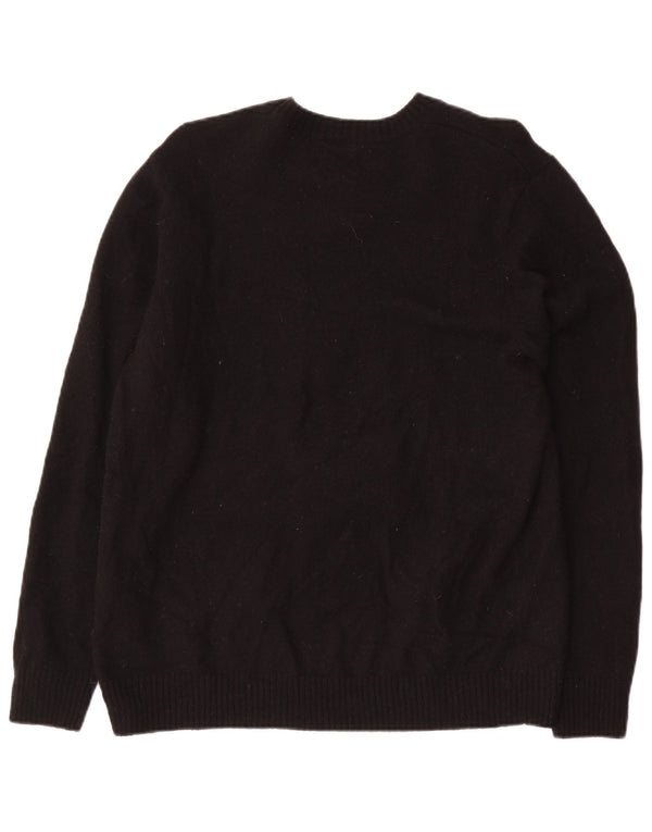 LEVI'S ženski pulover s okruglim izrezom standardnog kroja UK 18 XL crna vunena