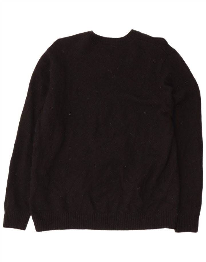 LEVI'S ženski pulover s okruglim izrezom standardnog kroja UK 18 XL crna vunena