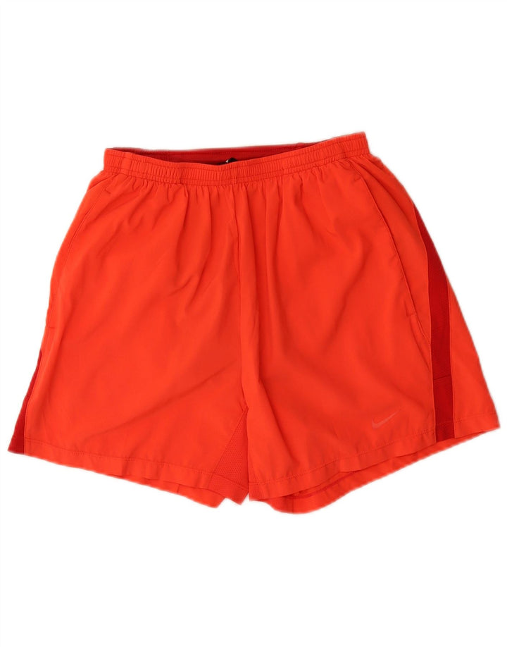 Nike muške Dri Fit sportske kratke hlače male narančaste boje od poliestera