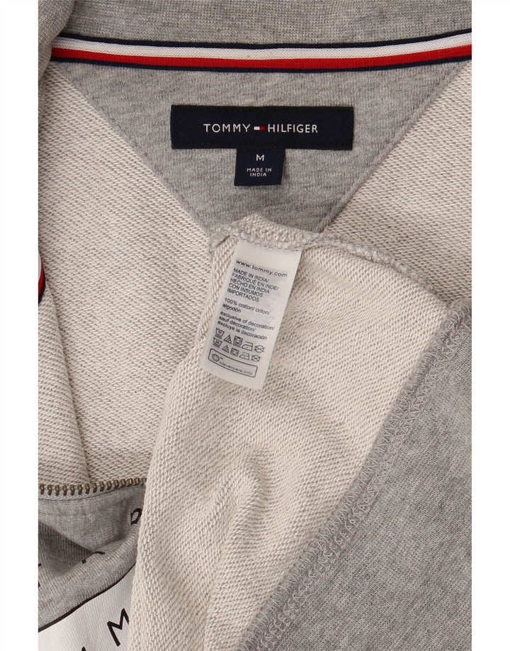 Tommy Hilfiger Gornja jakna trenirke s grafičkim motivima, srednje sivi flekasti pamuk