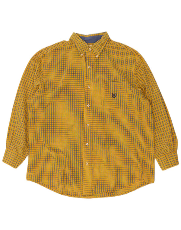Chaps muška košulja Large Yellow Gingham pamuk