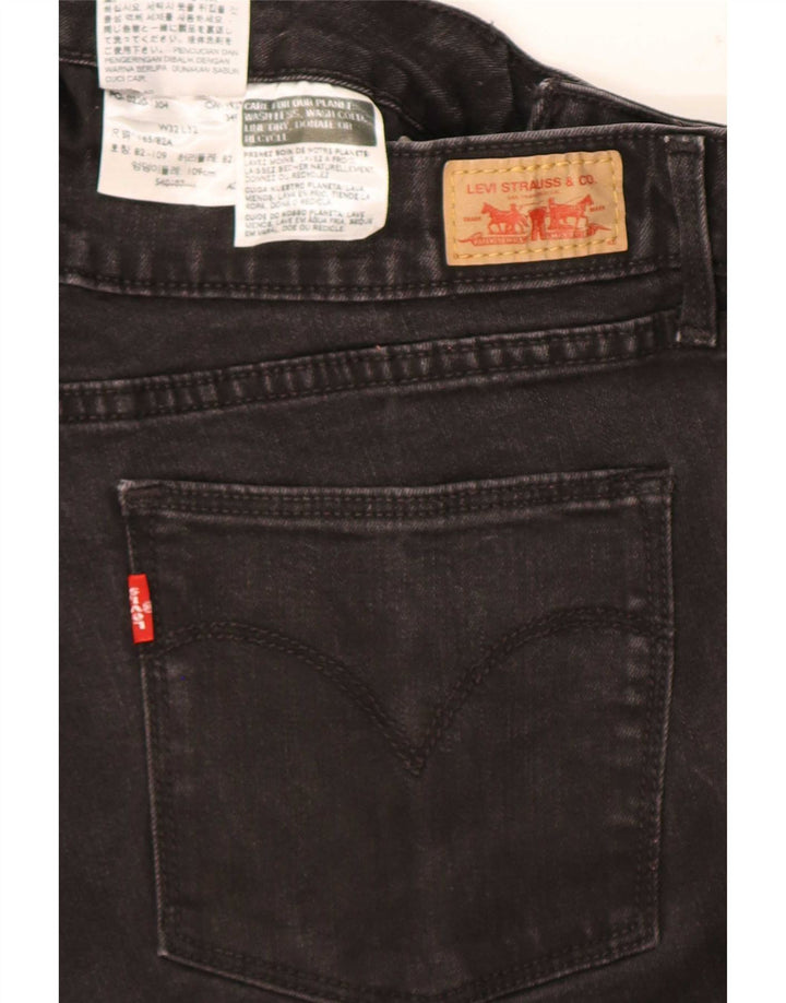 Levi's ženske uske traperice W32 L32 crni pamuk