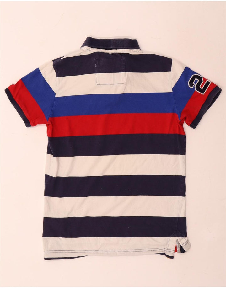 Superdry muška grafička polo majica srednje raznobojnih prugastih pamuka