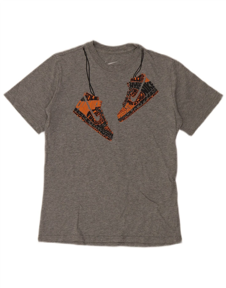 Nike Boys Graphic T-Shirt Top 10-11 Years srednje sivi pamuk