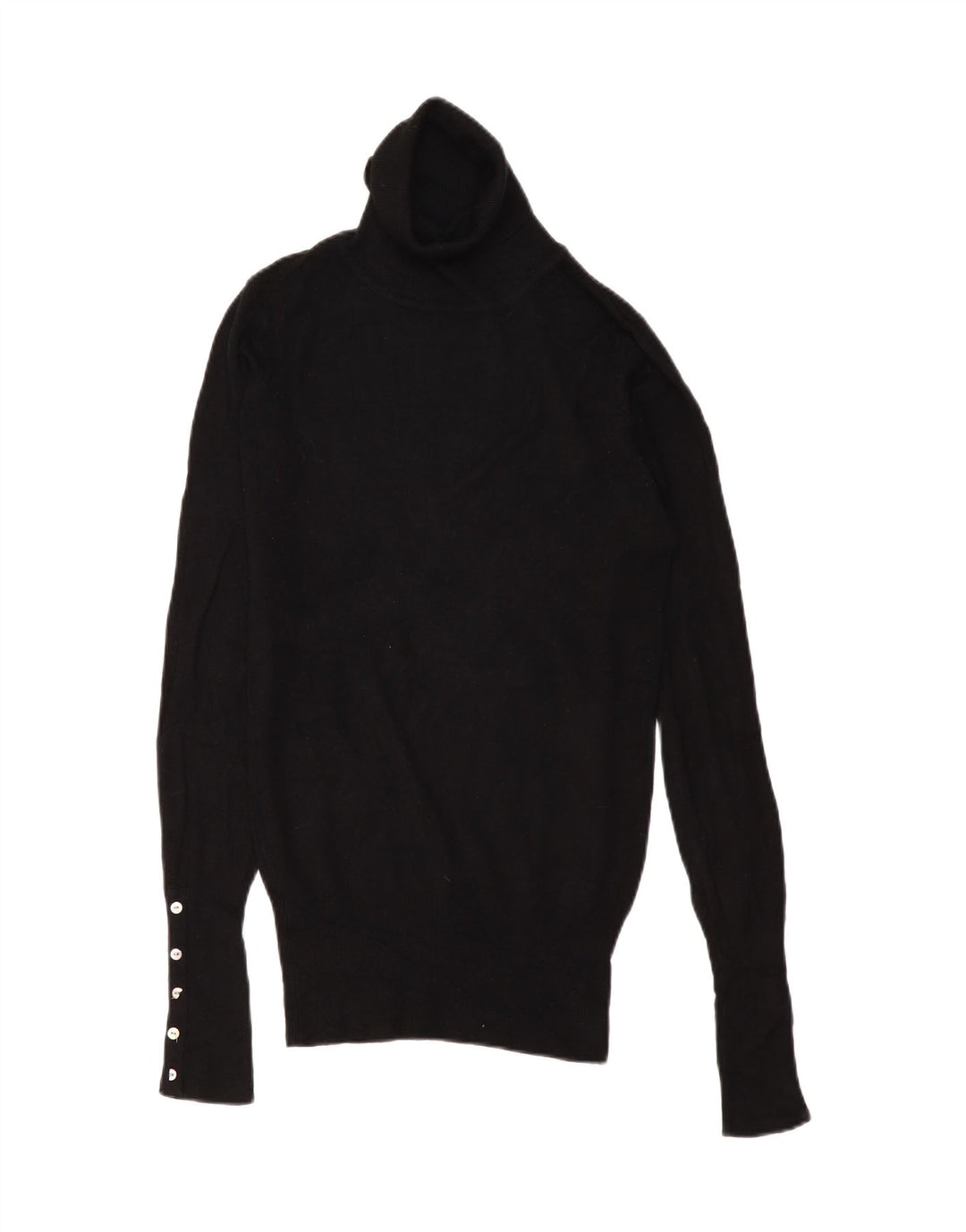 Zara ženski pulover s rol izrezom UK 10 Small Black Rayon