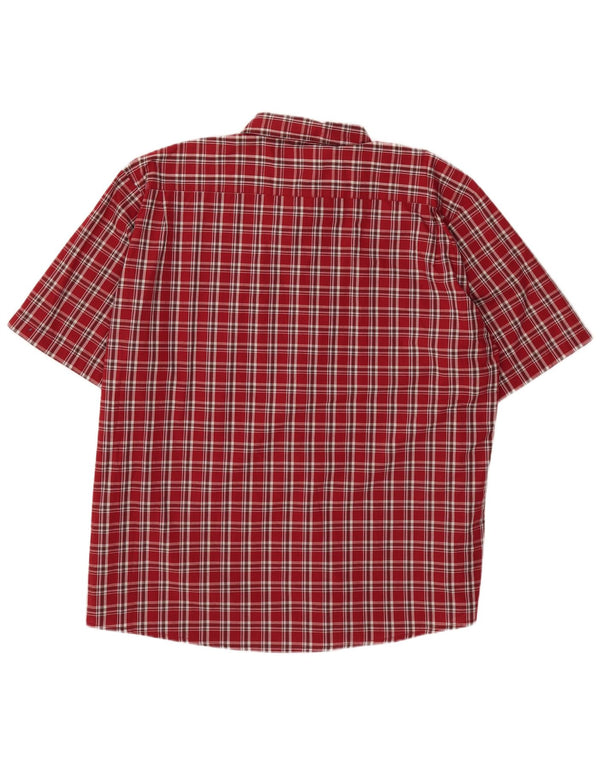 Wrangler muška majica kratkih rukava 3XL crveni karirani pamuk