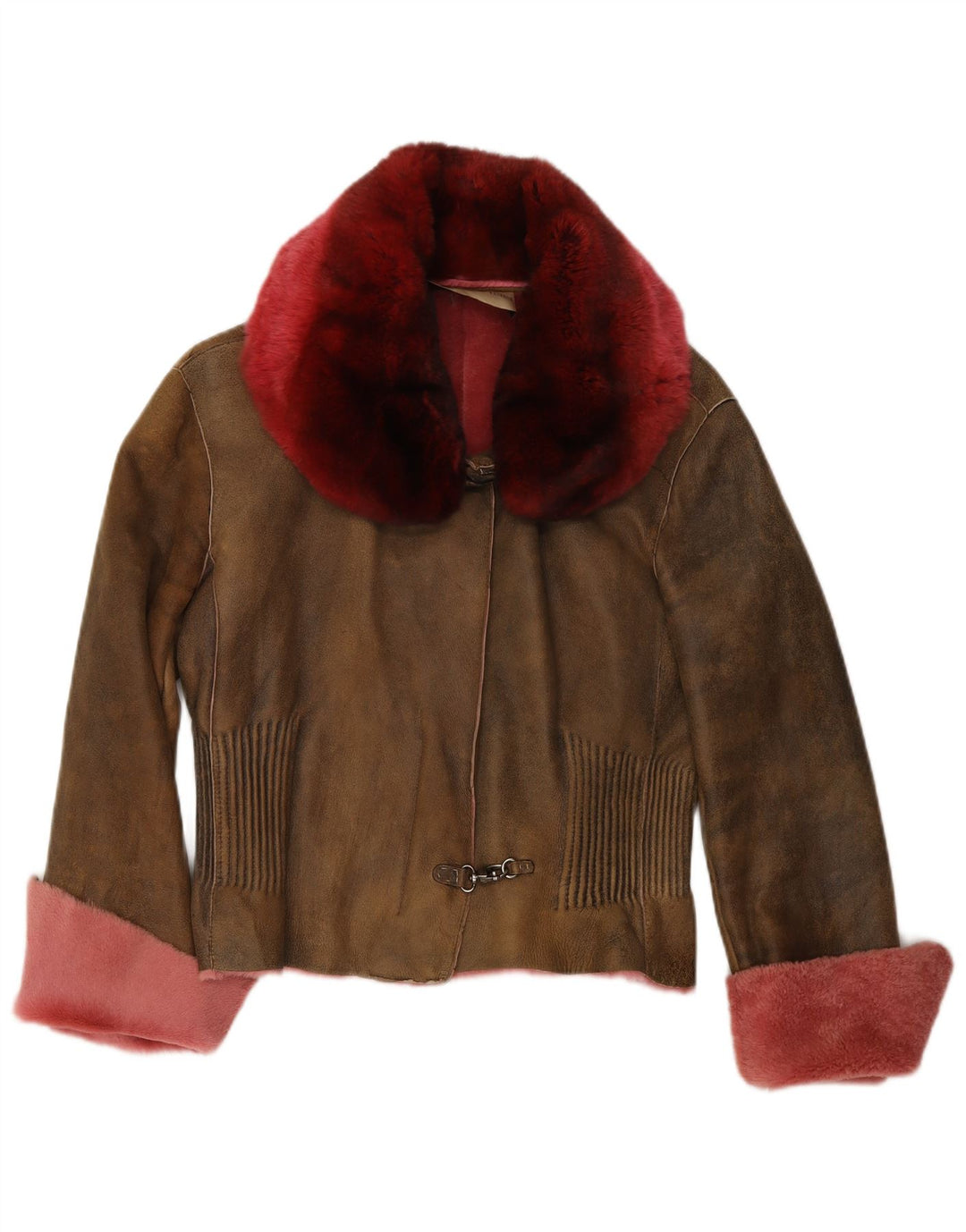 ERMANNO SCERVINO Ženska kožna jakna IT 42 Srednje smeđa koža