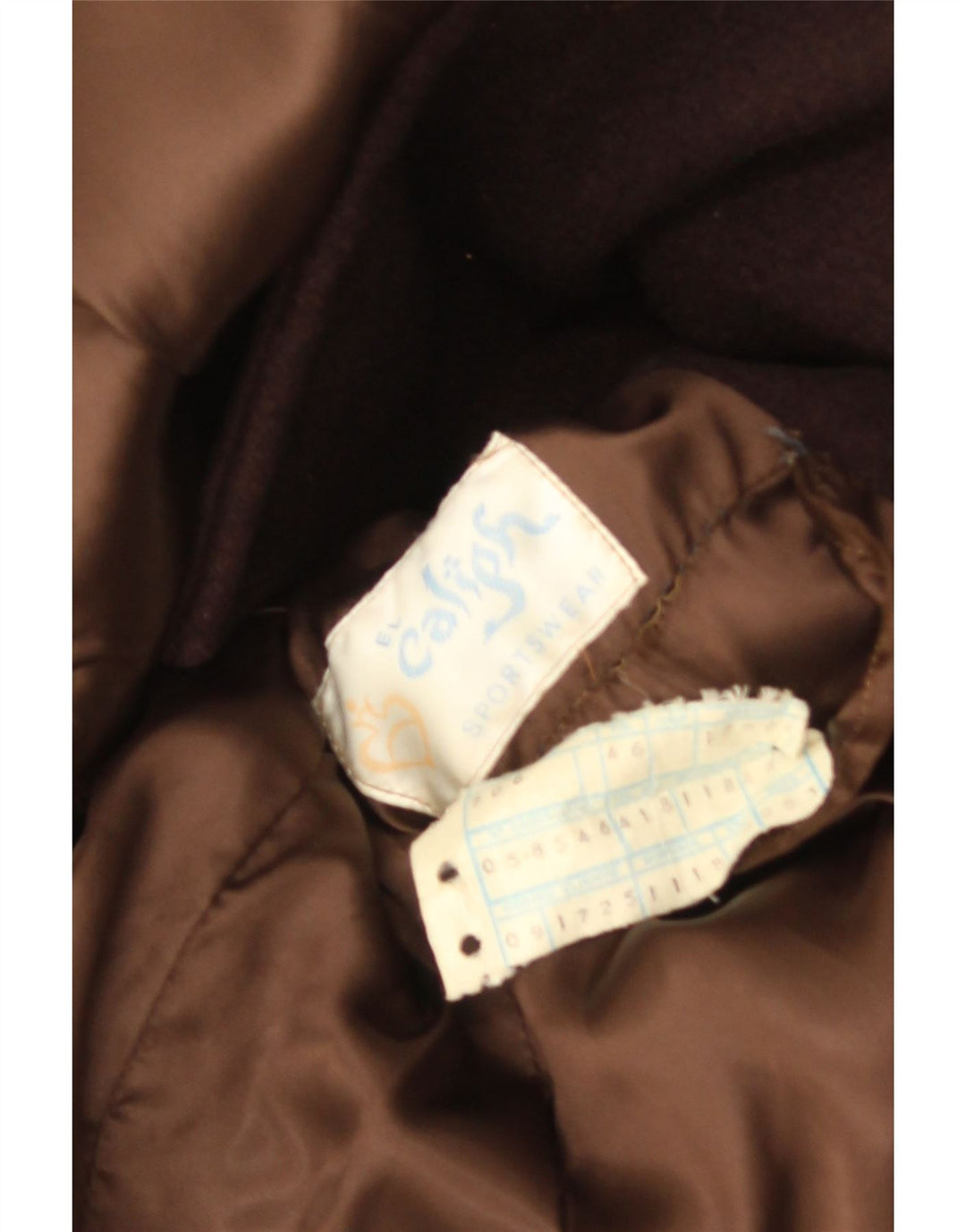 Vintage muški kaput s dvorednim kopčanjem IT 46 Small Brown