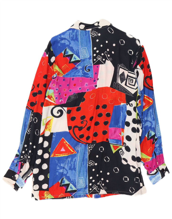 VINTAGE Ženska košulja bluza EU 44/46 XL Višebojna patchwork viskoza