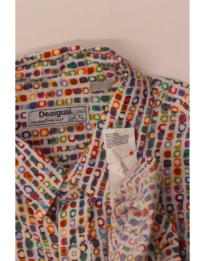Desigual muška košulja XL Višebojni geometrijski pamuk