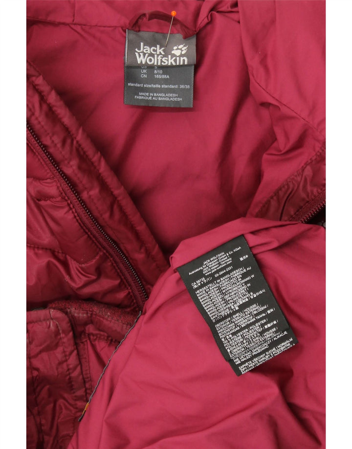 JACK WOLFSKIN Ženska podstavljena jakna UK 8/10 Small Burgundy Colourblock