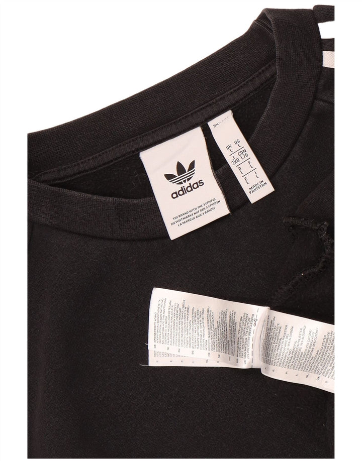 ADIDAS muški džemperi veliki crni pamuk