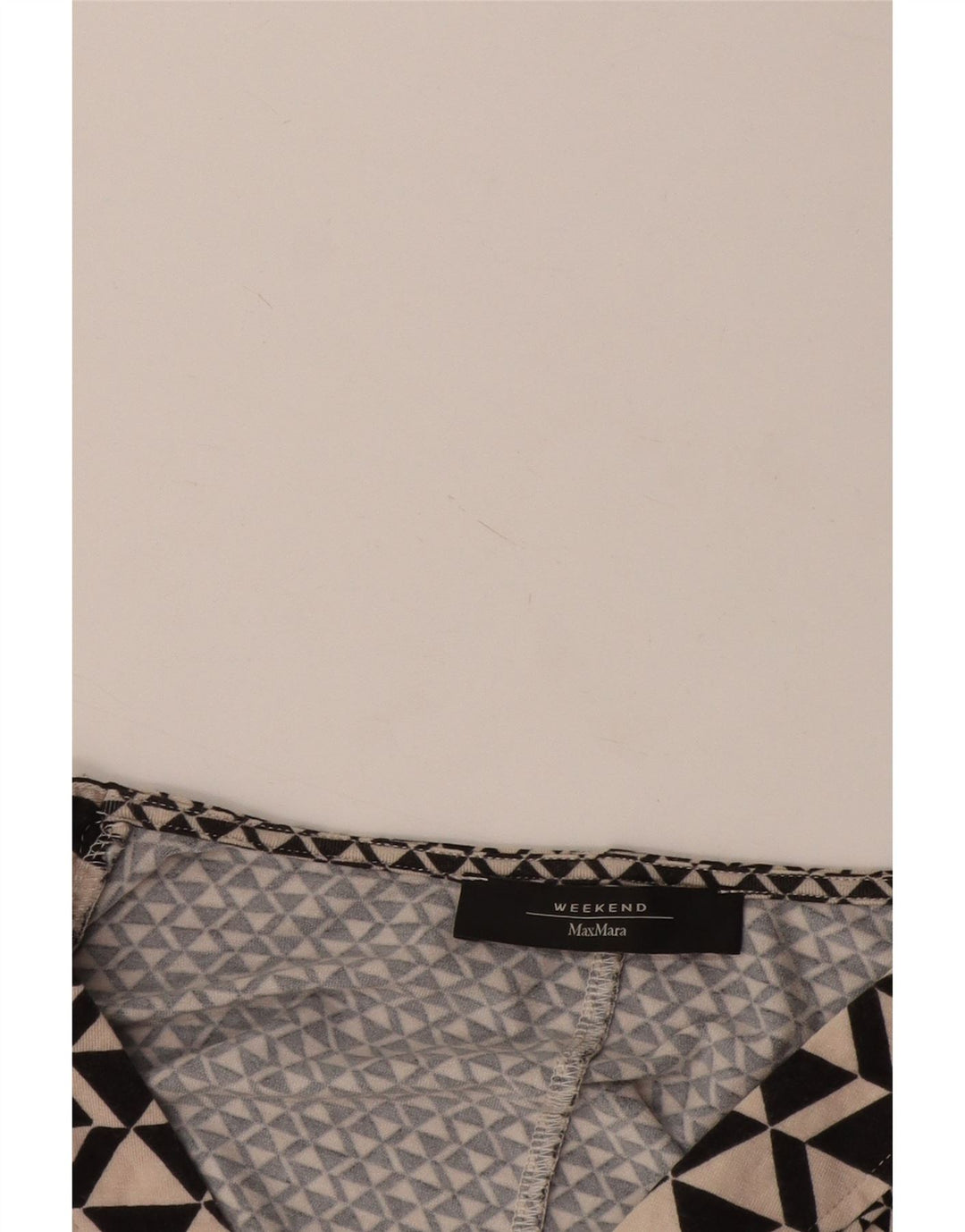 Max Mara gornji dio ženske vikend bluze UK 14 Large Black Geometric