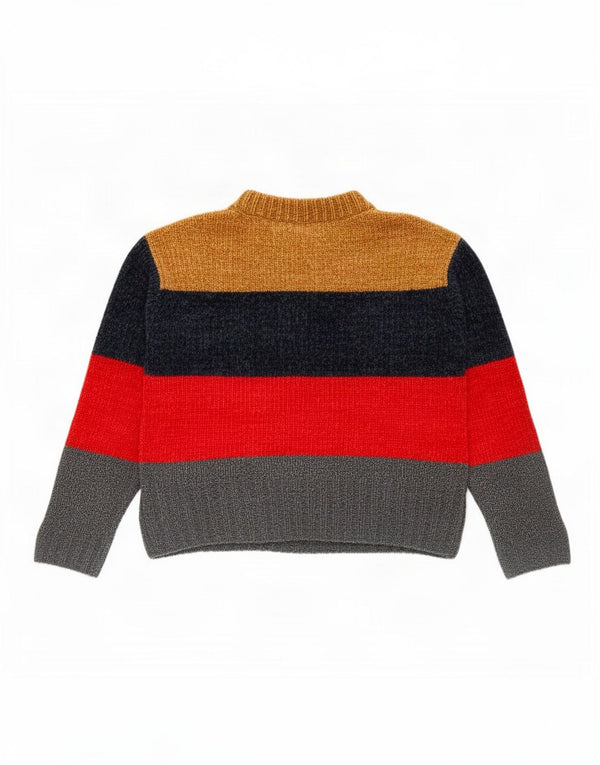 Marks & Spencer Womens Boat Neck Jumper Sweater UK 10 Small Multicoloured