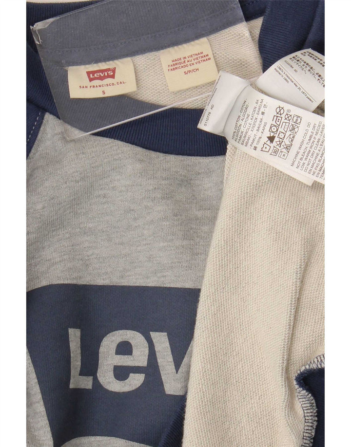 Levi's veliki ženski džemper s grafičkim motivima UK 10 Small Gray