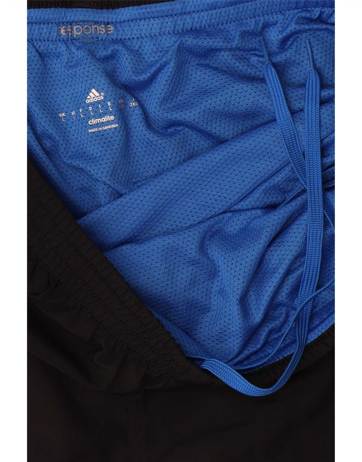 Adidas muške sportske kratke hlače Climalite veliki crni poliester u boji